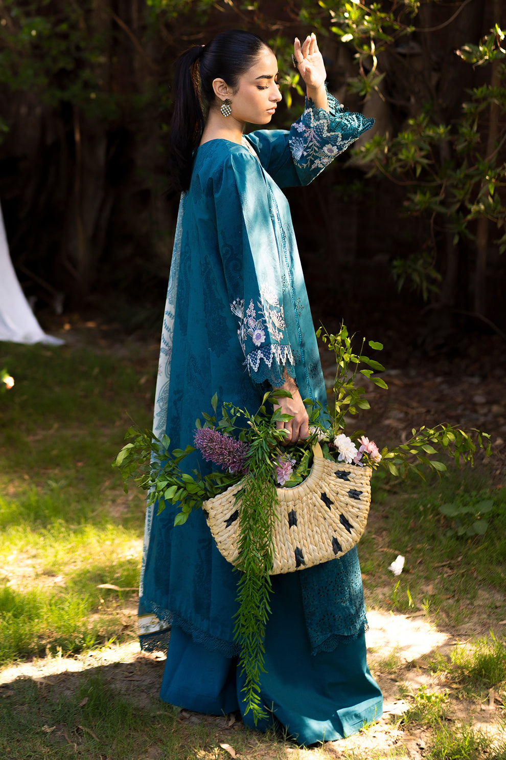 Neeshay | Summer Lines Printkari | LAGOON -  Neeshay Luxury - Original Designer Dress - House of Maryam