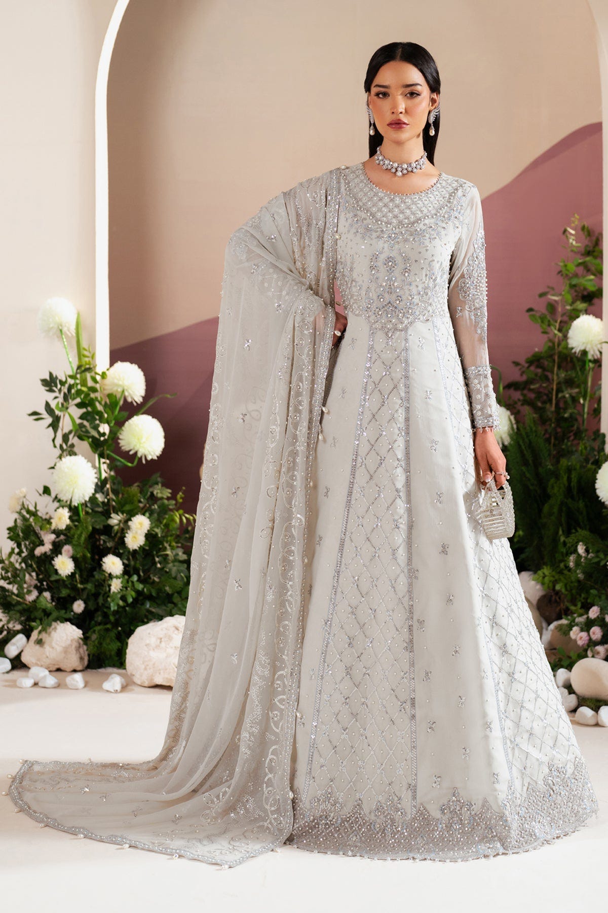Alizeh | Handcrafted Eid Edit 25 | AF-HM-4032-Musk -  Alizeh Ladies Clothes - Original Designer Dress - House of Maryam