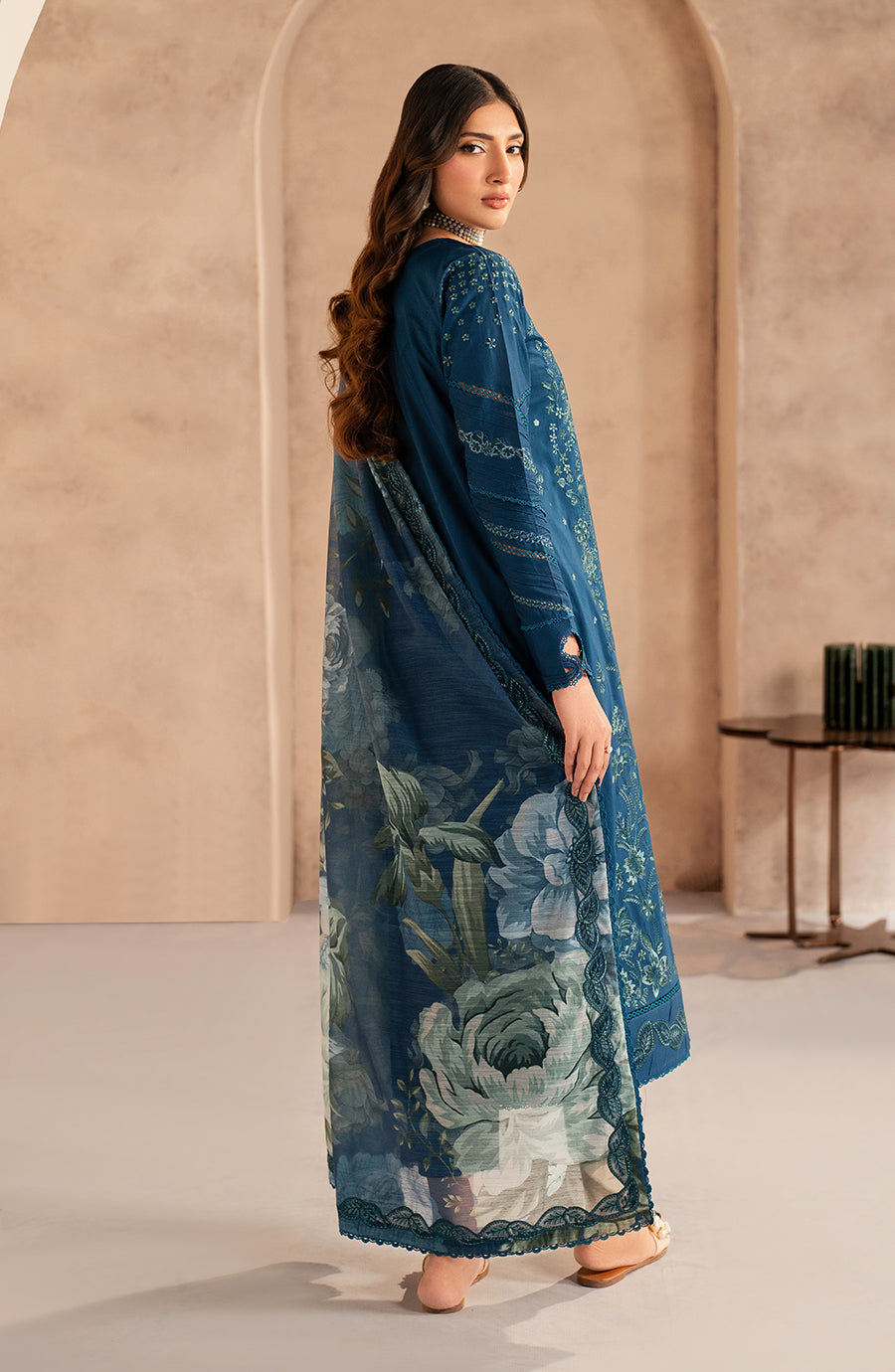 Zarif | Summer Lawn 25 | UNST-LWN-03 MEHMER -  Zarif Ladies Clothes - Original Designer Dress - House of Maryam