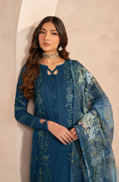 Zarif | Summer Lawn 25 | UNST-LWN-03 MEHMER -  Zarif Ladies Clothes - Original Designer Dress - House of Maryam