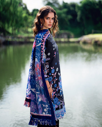 Roheenaz | Garden Veal Printed Lawn 25 |BlackBerry Frost -  Roheenaz Ladies Clothes - Original Designer Dress - House of Maryam