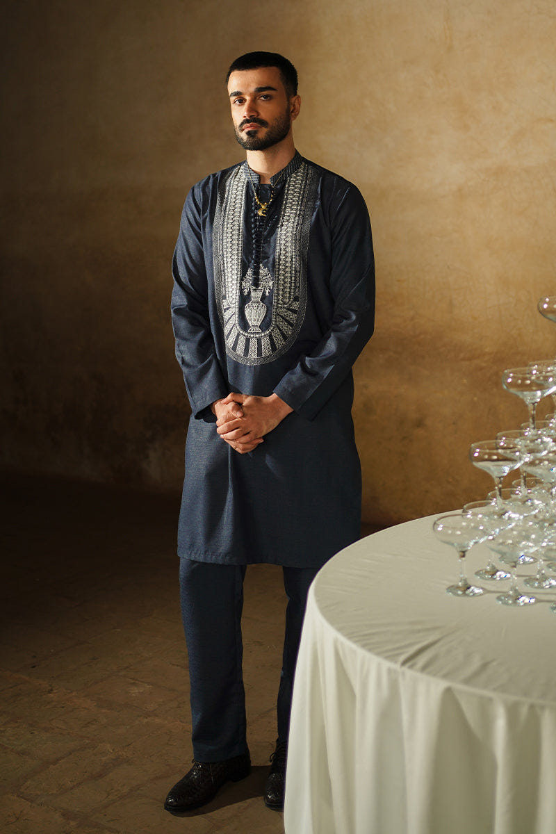 Republic By Omar Farooq | Luxury Rtw | "Ishaan" Kurta Pajama -  Republic by Omar Farooq Luxury RTW - Original Designer Dress - House of Maryam