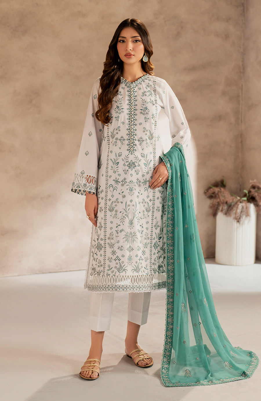 Zarif | Summer Lawn 25 | UNST-LWN-05 SEMIL -  Zarif Ladies Clothes - Original Designer Dress - House of Maryam