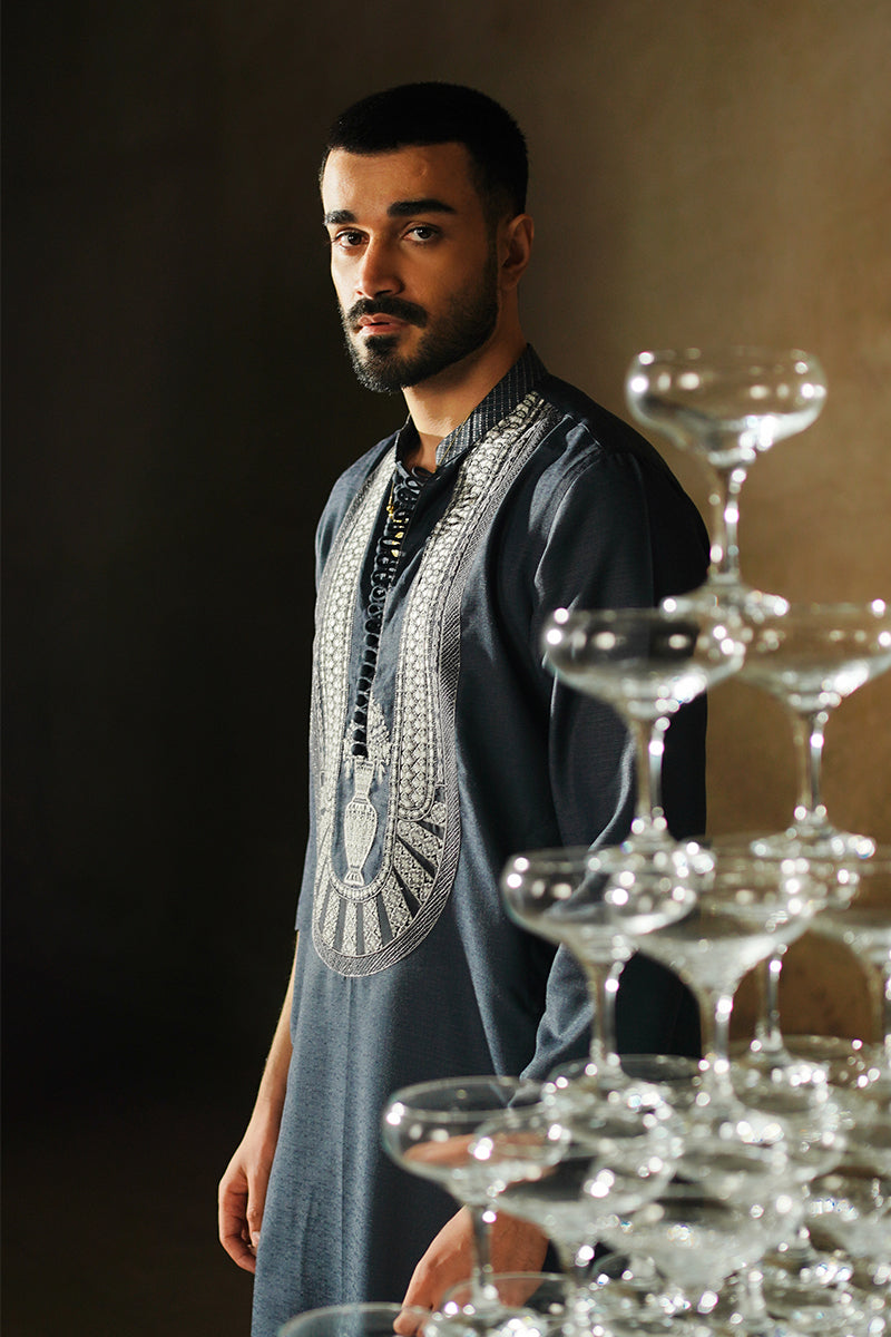 Republic By Omar Farooq | Luxury Rtw | "Ishaan" Kurta Pajama -  Republic by Omar Farooq Luxury RTW - Original Designer Dress - House of Maryam