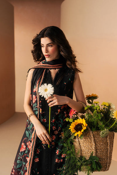 Afrozeh Nightlure black embroidered lawn suit, photo 5