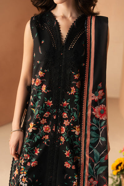 Afrozeh Nightlure black embroidered lawn suit, photo 4