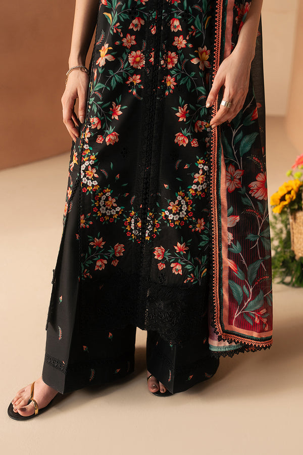 Afrozeh Nightlure black embroidered lawn suit, photo 3