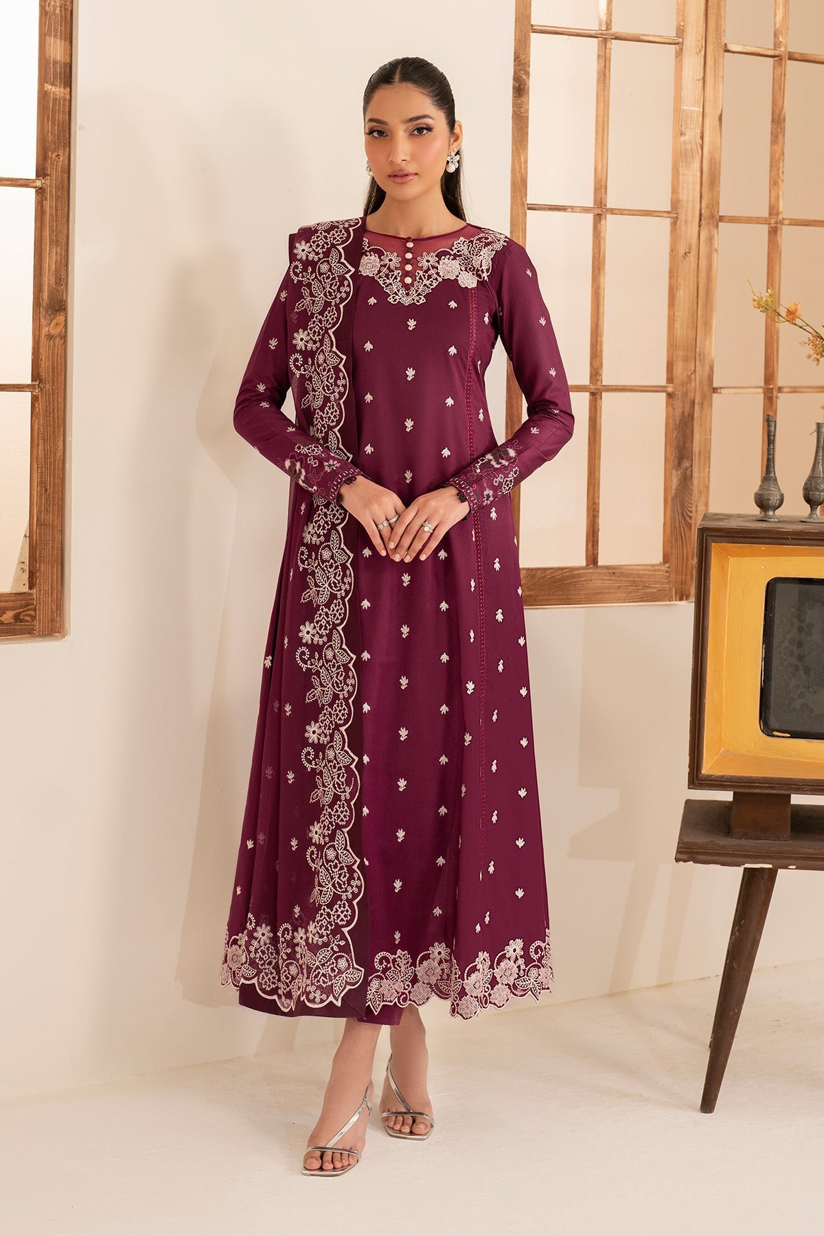 Zarif | Lamhay Luxury Eid Lawn 25 | 08 TEHMEEN -  Zarif Ladies Clothes -  House of Maryam