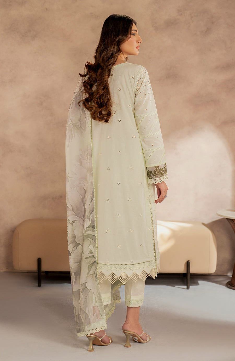 Zarif | Summer Lawn 25 | UNST-LWN-08 ROOHAL -  Zarif Ladies Clothes - Original Designer Dress - House of Maryam
