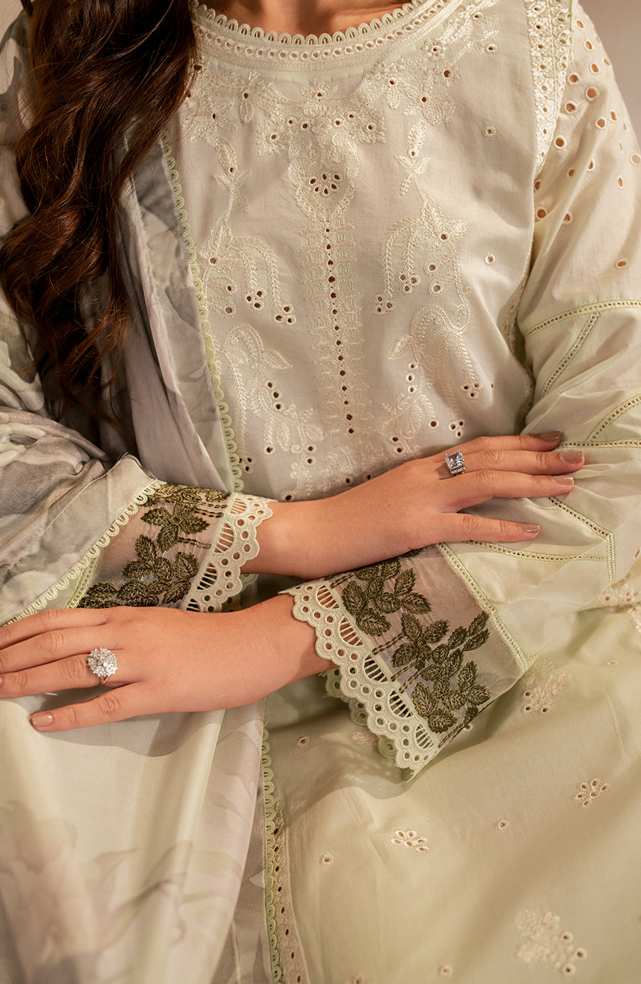Zarif | Summer Lawn 25 | UNST-LWN-08 ROOHAL -  Zarif Ladies Clothes - Original Designer Dress - House of Maryam