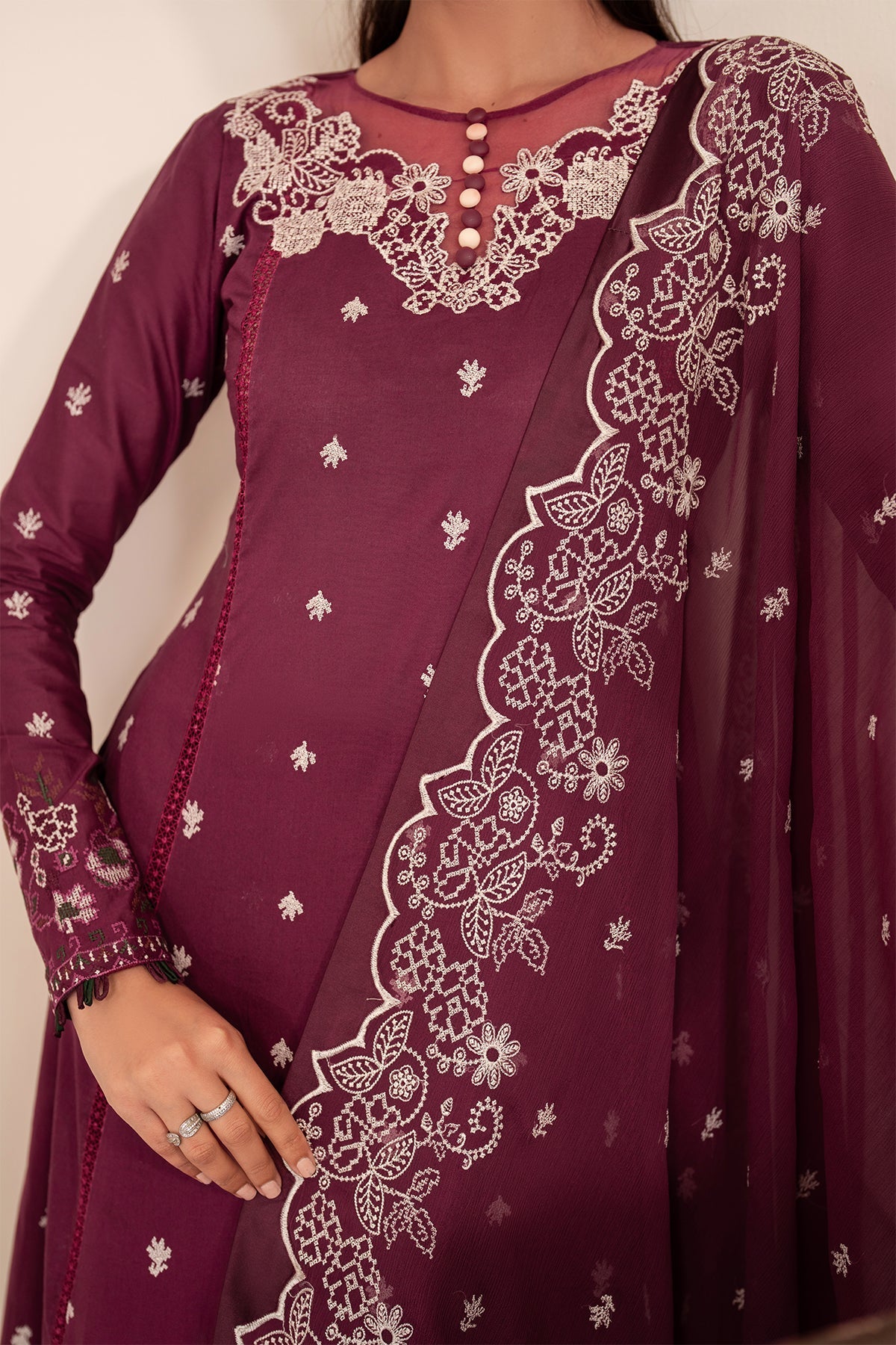 Zarif | Lamhay Luxury Eid Lawn 25 | 08 TEHMEEN -  Zarif Ladies Clothes - Original Designer Dress - House of Maryam
