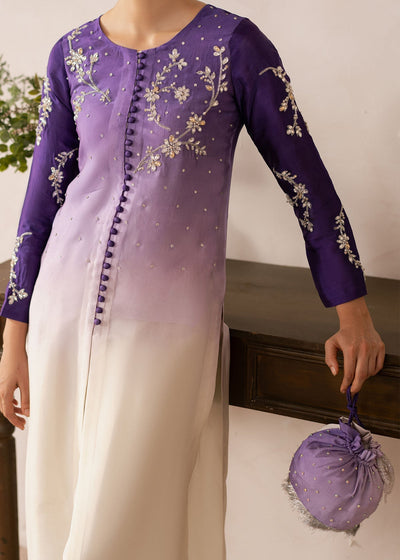 Dastoor | Rania Luxury Pret 25 | Purple Ombre -  Dastoor Ladies Clothes - Original Designer Dress - House of Maryam