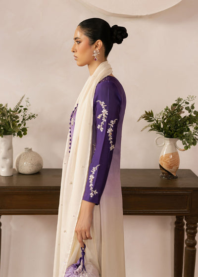 Dastoor | Rania Luxury Pret 25 | Purple Ombre -  Dastoor Ladies Clothes - Original Designer Dress - House of Maryam