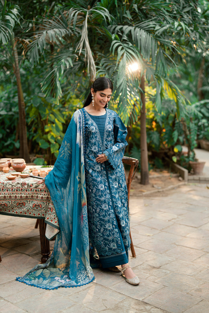 Florent | Eid Edits Luxury Lawn | FEE-3B -  Florent Ladies Clothes - Original Designer Dress - House of Maryam
