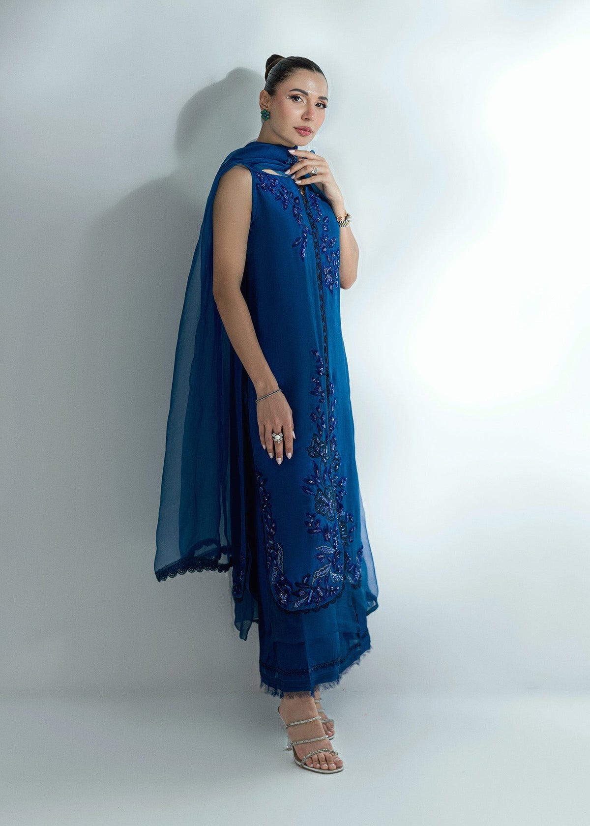 Umsha | Soiree De Rose | Celestial Veil -  Umsha Ladies Clothes - Original Designer Dress - House of Maryam