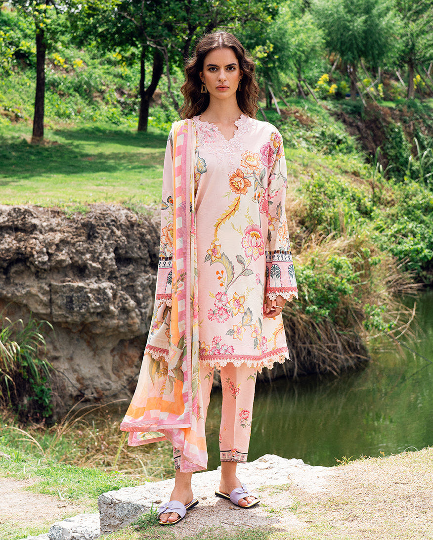 Roheenaz | Garden Veal Printed Lawn 25 |Wildflower fluff -  Roheenaz Ladies Clothes - Original Designer Dress - House of Maryam
