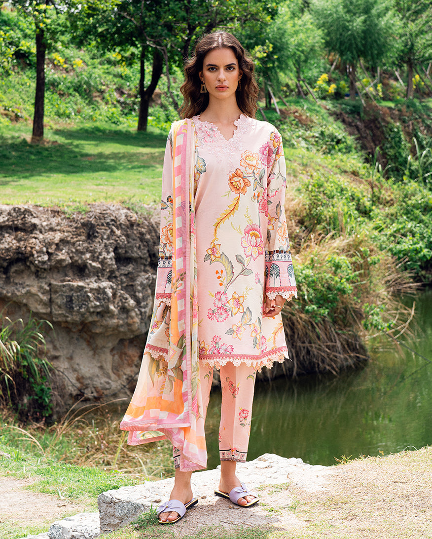 Roheenaz | Garden Veal Printed Lawn 25 |Wildflower fluff -  Roheenaz Ladies Clothes - Original Designer Dress - House of Maryam