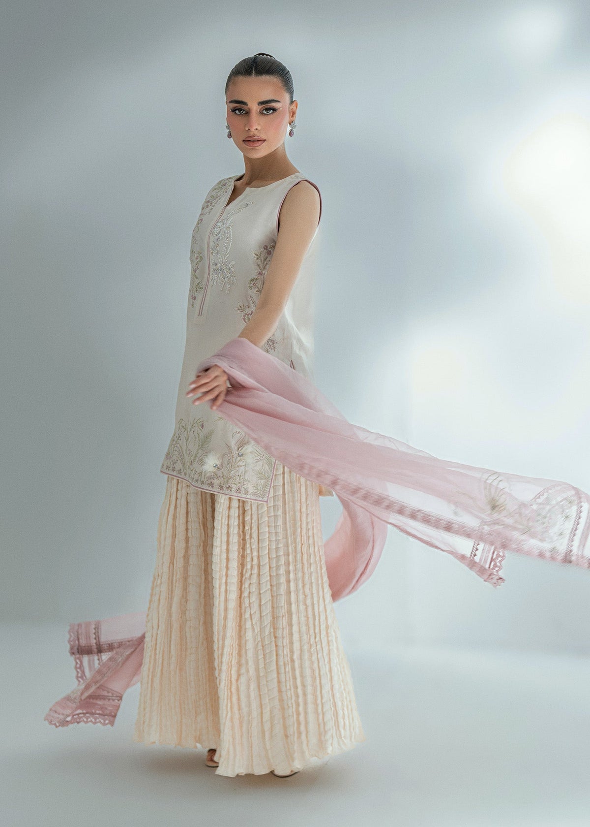 Umsha | Soiree De Rose | Ivory Ember -  Umsha Ladies Clothes - Original Designer Dress - House of Maryam