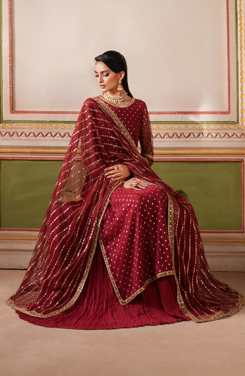 Zarif | Falesia Formals | UNST-HF-01 MUHAAG -  Zarif Ladies Clothes - Original Designer Dress - House of Maryam