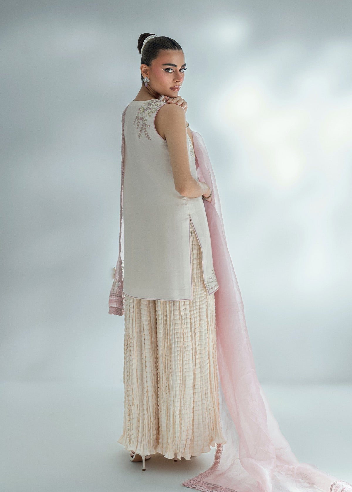 Umsha | Soiree De Rose | Ivory Ember -  Umsha Ladies Clothes - Original Designer Dress - House of Maryam