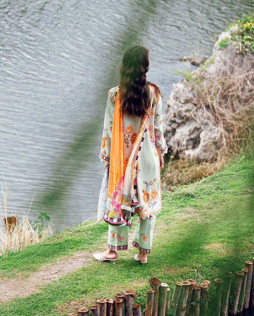 Roheenaz | Garden Veal Printed Lawn 25 | Crimson Whisper -  Roheenaz Ladies Clothes - Original Designer Dress - House of Maryam