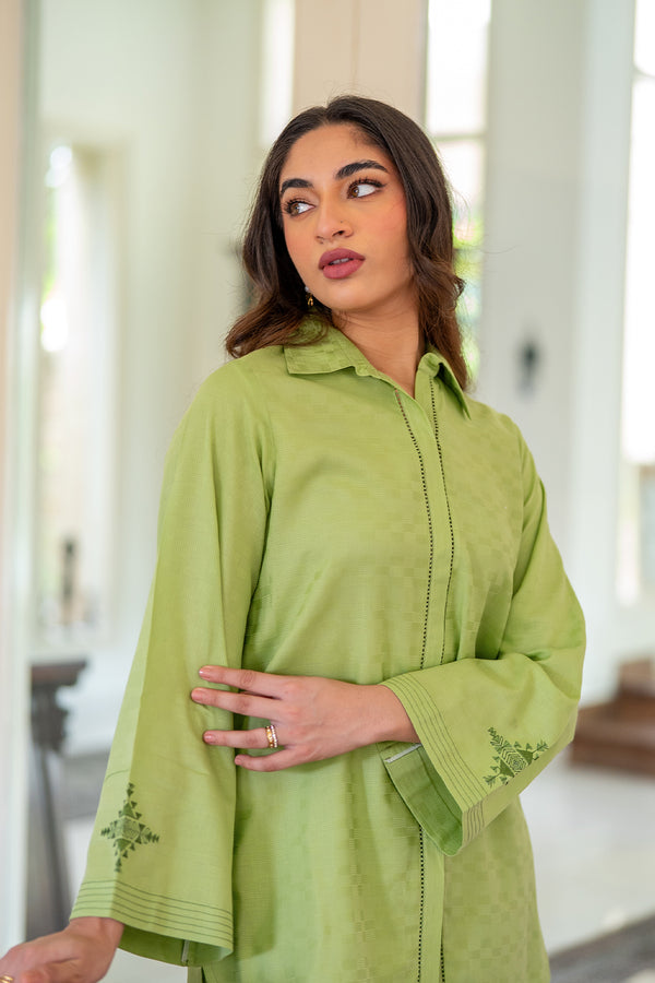 Sahar | Pre Essential Emb Edit | Celadon bliss