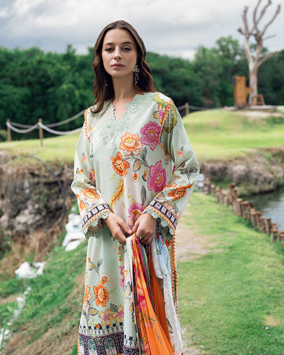 Roheenaz | Garden Veal Printed Lawn 25 | Crimson Whisper -  Roheenaz Ladies Clothes - Original Designer Dress - House of Maryam