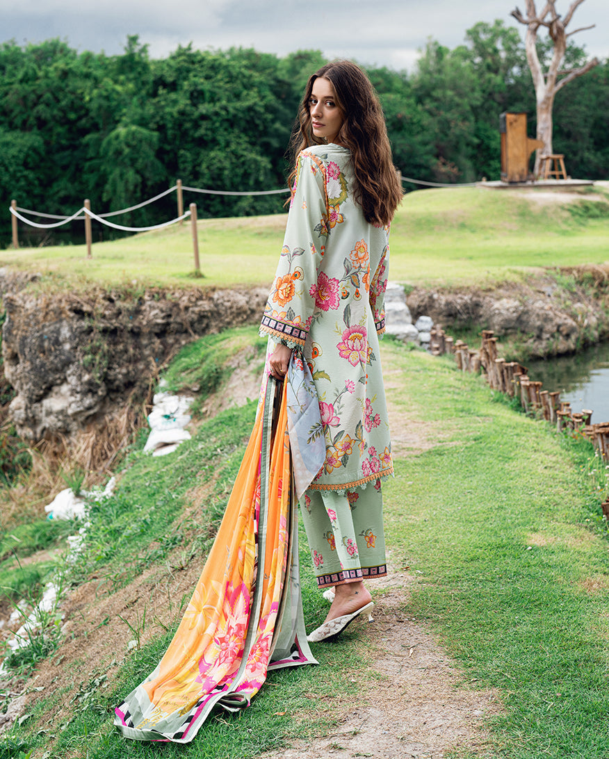 Roheenaz | Garden Veal Printed Lawn 25 | Crimson Whisper -  Roheenaz Ladies Clothes - Original Designer Dress - House of Maryam