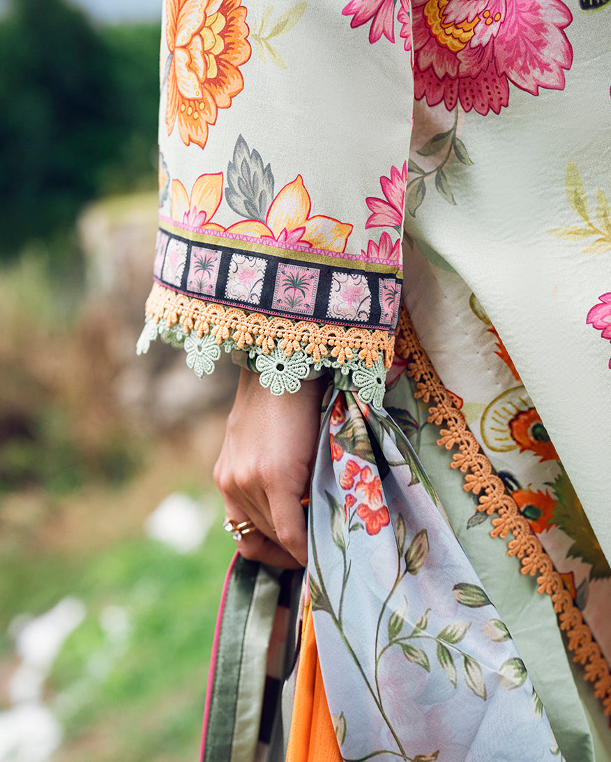 Roheenaz | Garden Veal Printed Lawn 25 | Crimson Whisper -  Roheenaz Ladies Clothes - Original Designer Dress - House of Maryam