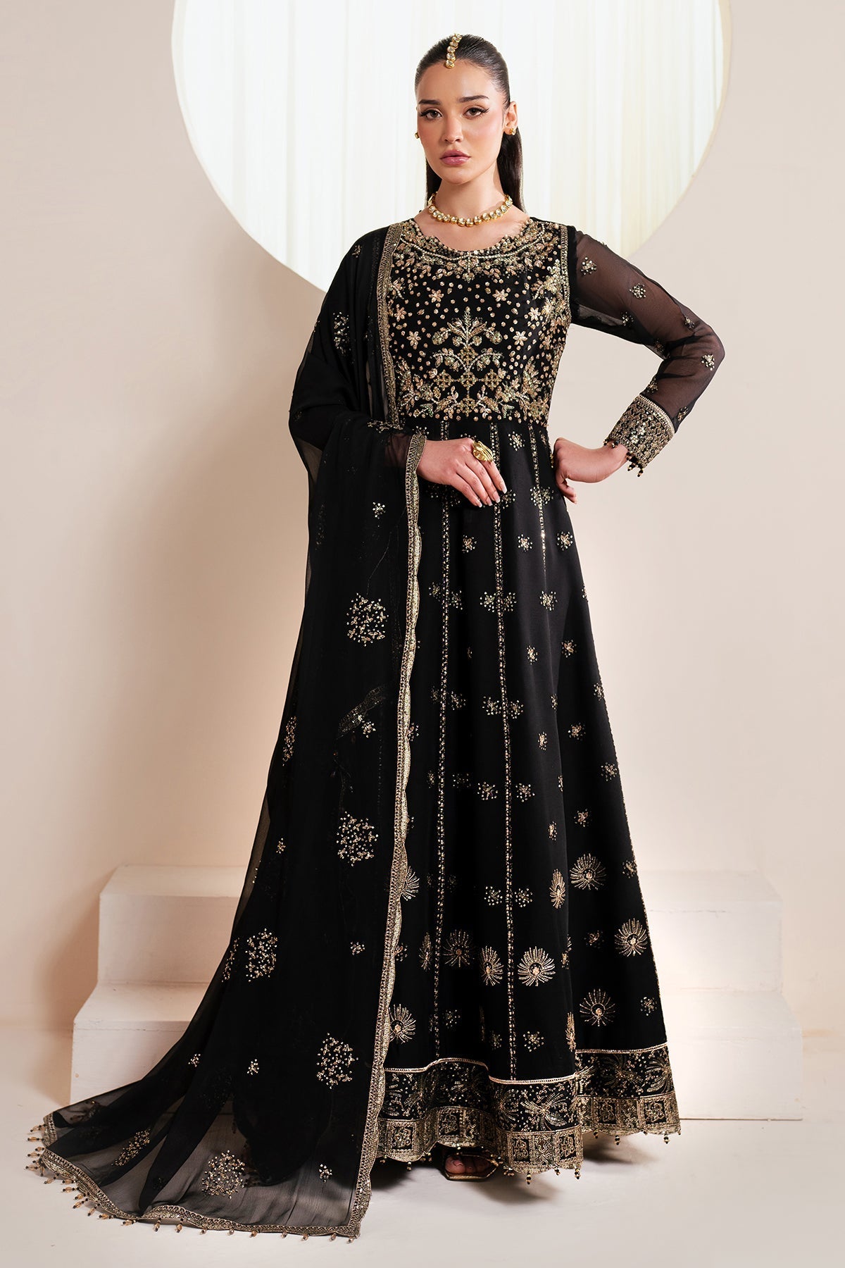 Alizeh | Handcrafted Eid Edit 25 | AF-HM-4030-Noir -  Alizeh Ladies Clothes -  House of Maryam