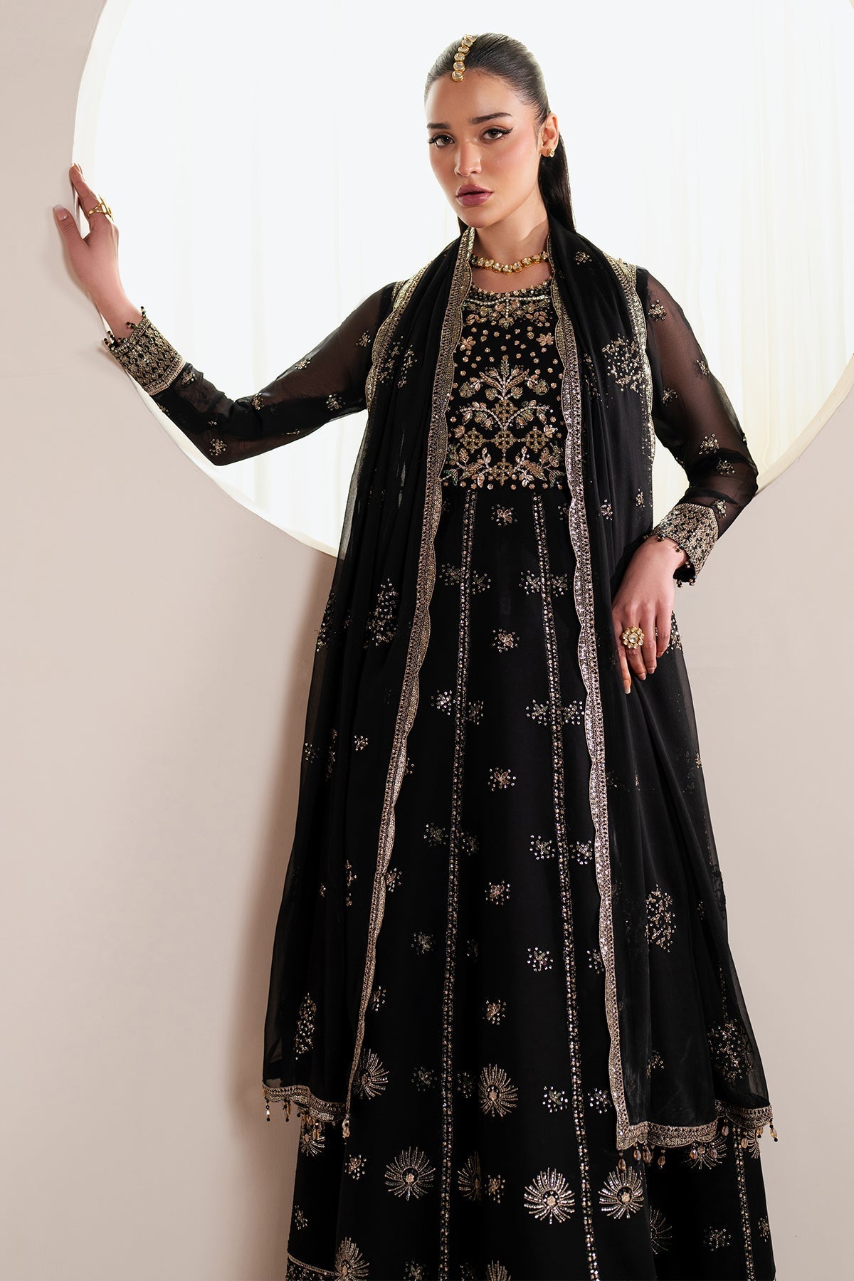 Alizeh | Handcrafted Eid Edit 25 | AF-HM-4030-Noir -  Alizeh Ladies Clothes -  House of Maryam