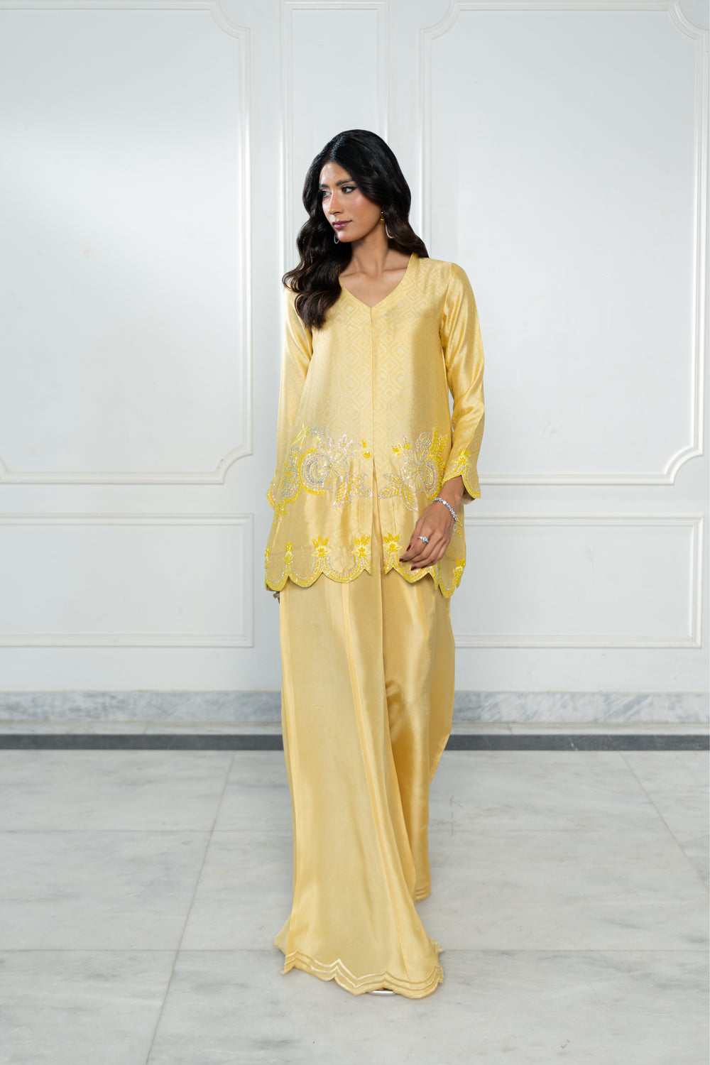 Wahaj M Khan | Lra Eid Collection 26 | Butter Yellow JS, image 6