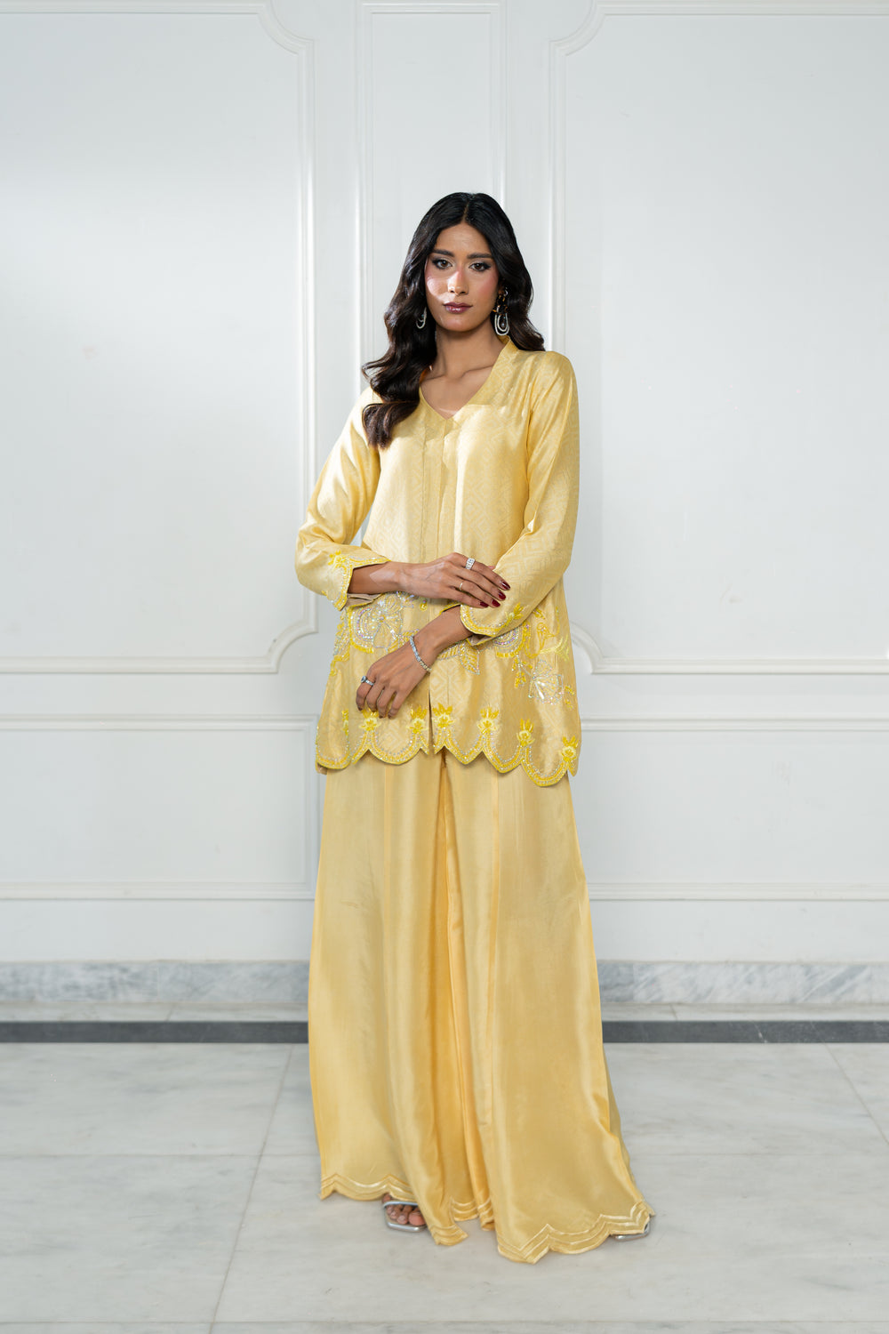 Wahaj M Khan | Lra Eid Collection 26 | Butter Yellow JS, image 2