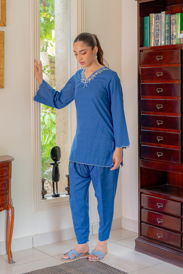 Sahar | Pre Essential Emb Edit | Indigo Edge-2