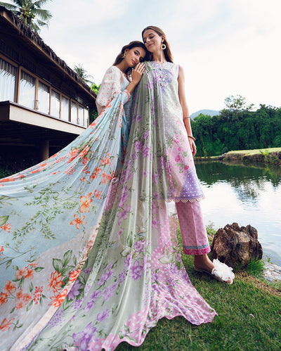 Roheenaz | Garden Veal Printed Lawn 25 | Tulip Sugar -  Roheenaz Ladies Clothes - Original Designer Dress - House of Maryam