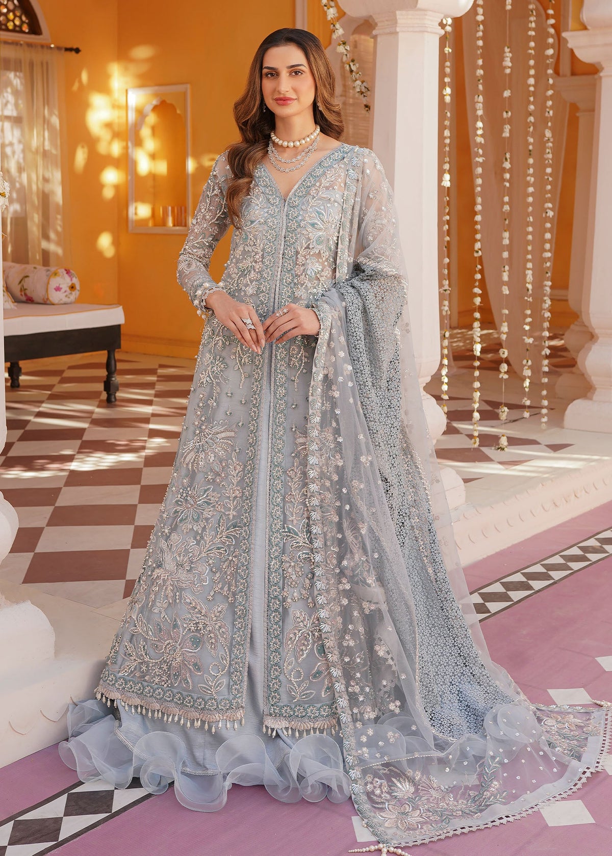 Mehak Yaqoob | Serene Vol 3 | Frost -  Mehak Yaqoob Wedding Formals - Original Designer Dress - House of Maryam
