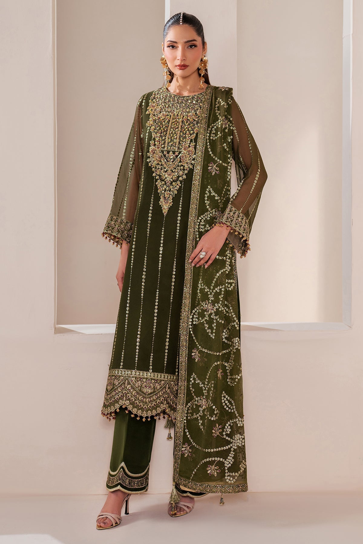 Alizeh | Handcrafted Eid Edit 25 | AF-HM-4033-Olivia -  Alizeh Ladies Clothes - Original Designer Dress - House of Maryam