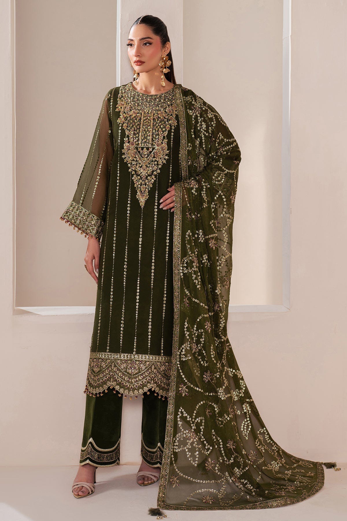 Alizeh | Handcrafted Eid Edit 25 | AF-HM-4033-Olivia -  Alizeh Ladies Clothes - Original Designer Dress - House of Maryam