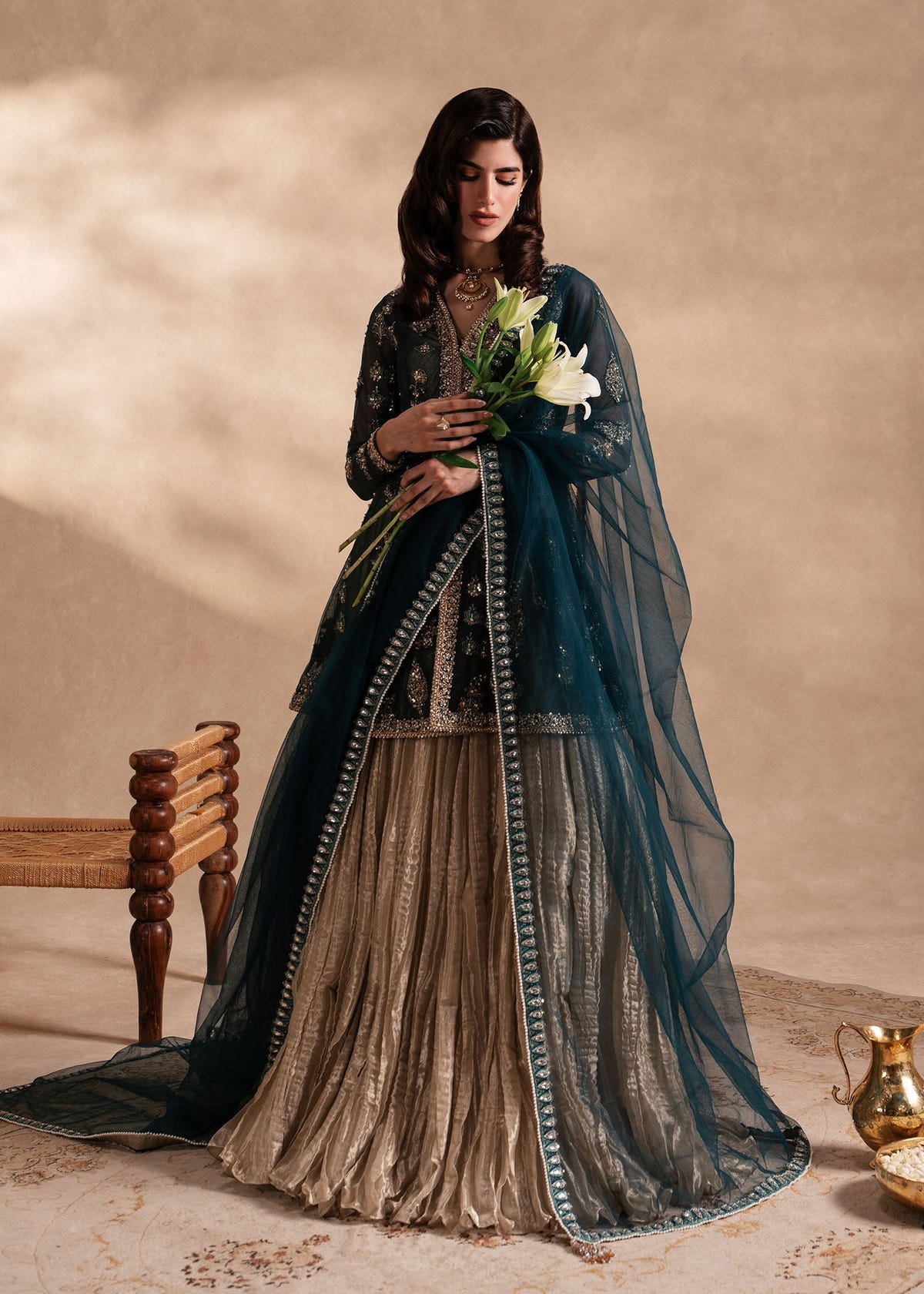 Sadaf Fawad Khan | Nafees Formals 25 | Nageenah -  Sadaf Fawad Khan Ladies Clothes - Original Designer Dress - House of Maryam