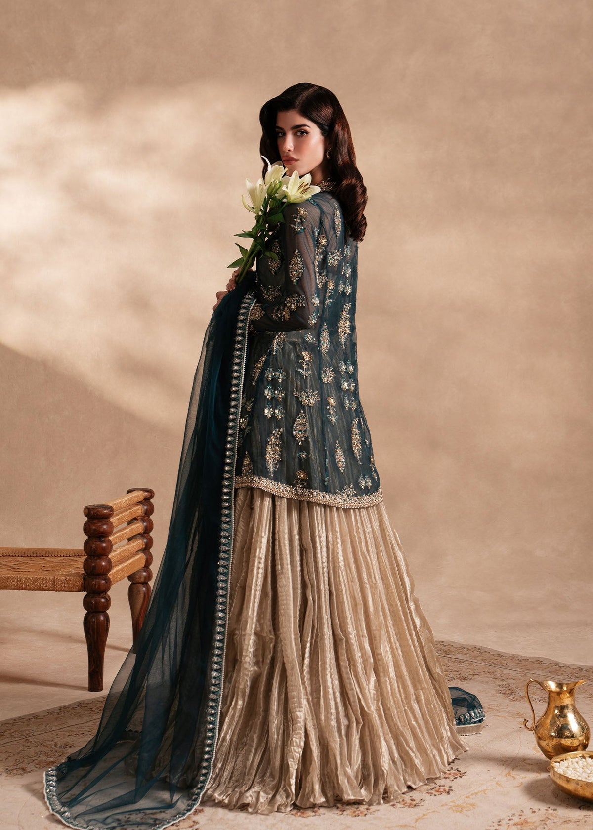 Sadaf Fawad Khan | Nafees Formals 25 | Nageenah -  Sadaf Fawad Khan Ladies Clothes - Original Designer Dress - House of Maryam