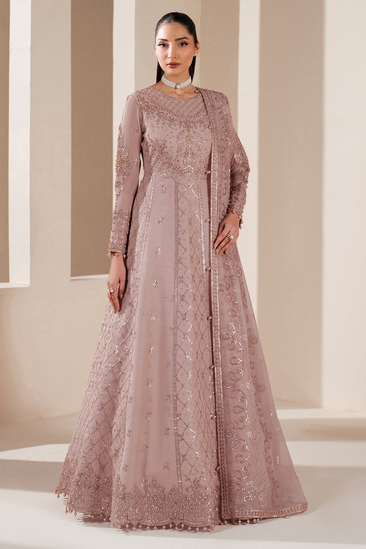Alizeh | Handcrafted Eid Edit 25 | AF-HM-4031-Saffron -  Alizeh Ladies Clothes - Original Designer Dress - House of Maryam