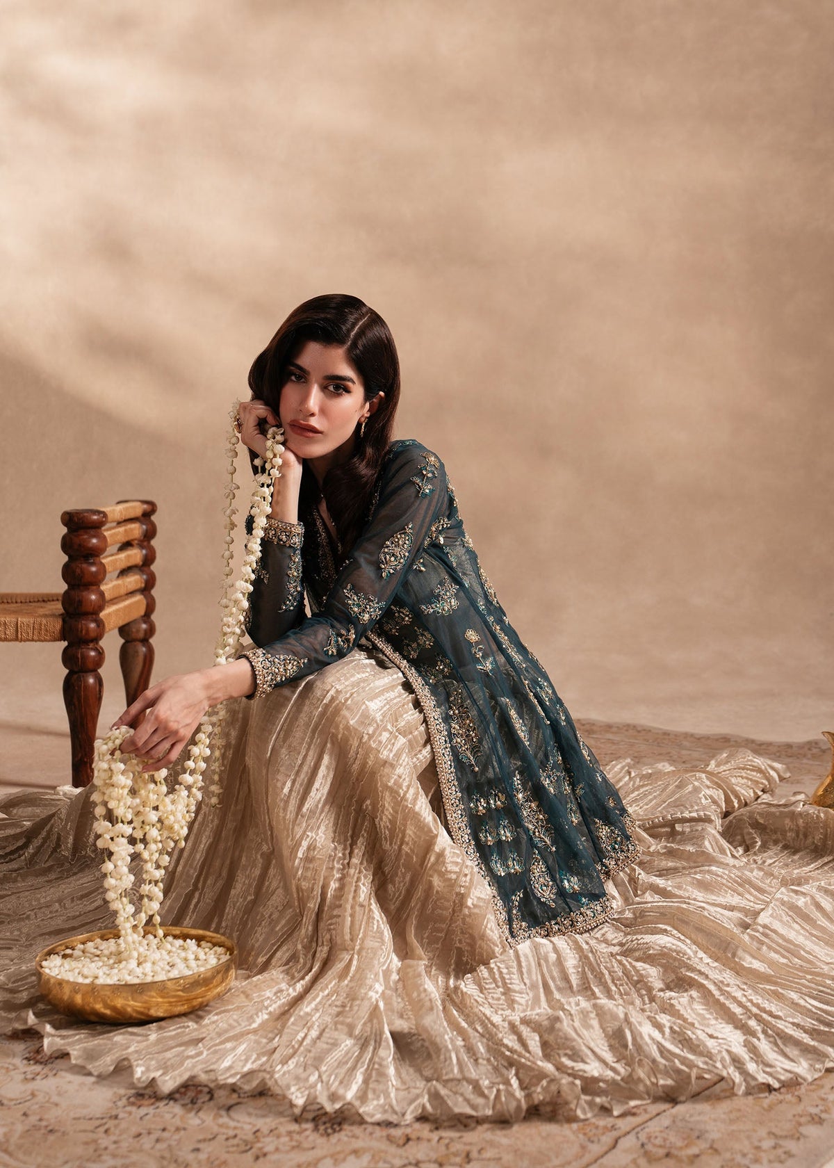 Sadaf Fawad Khan | Nafees Formals 25 | Nageenah -  Sadaf Fawad Khan Ladies Clothes - Original Designer Dress - House of Maryam