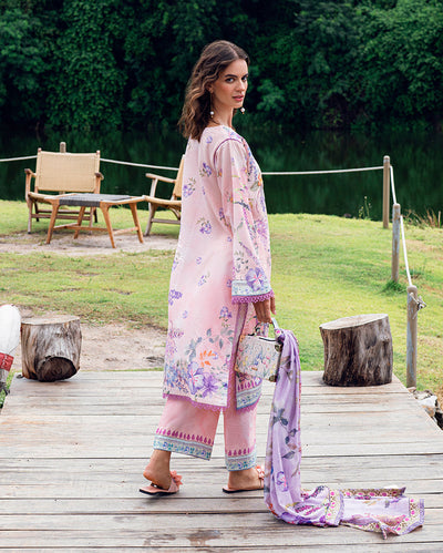 Roheenaz | Garden Veal Printed Lawn 25 |Lilac Dust -  Roheenaz Ladies Clothes - Original Designer Dress - House of Maryam