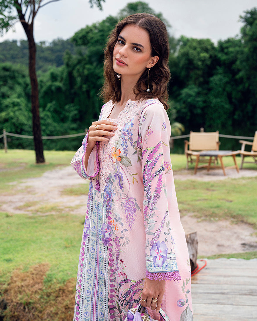 Roheenaz | Garden Veal Printed Lawn 25 |Lilac Dust -  Roheenaz Ladies Clothes - Original Designer Dress - House of Maryam
