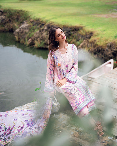 Roheenaz | Garden Veal Printed Lawn 25 |Lilac Dust -  Roheenaz Ladies Clothes - Original Designer Dress - House of Maryam