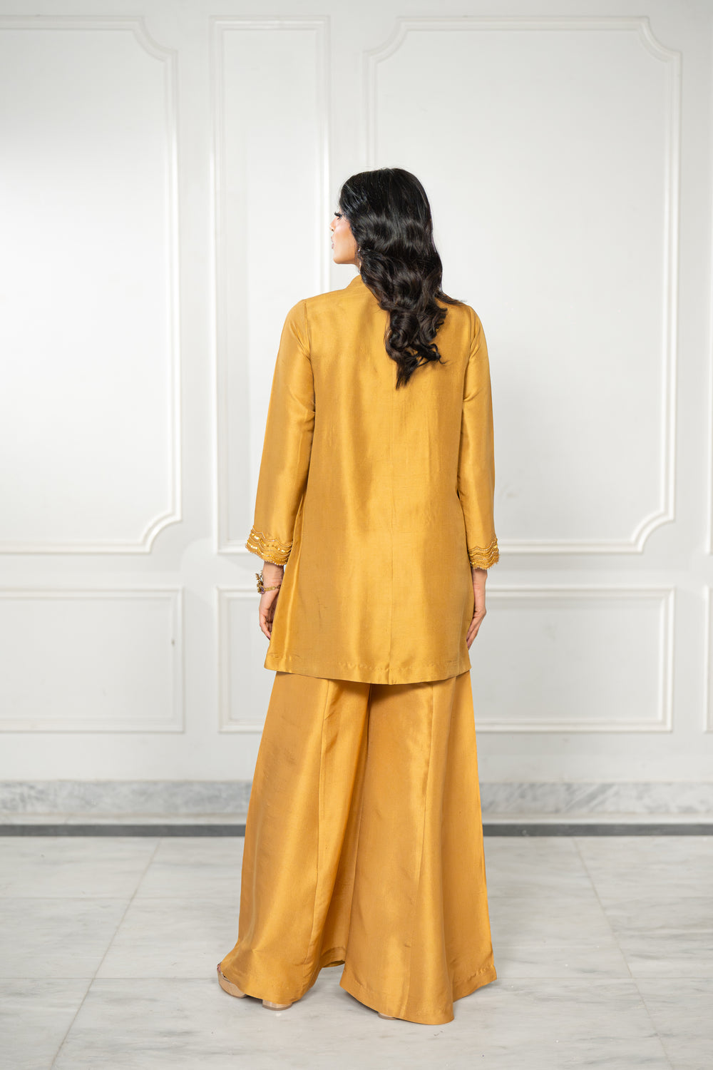 Wahaj M Khan | Lra Eid Collection 26 | Mustard Lilac RS Lyra JS, image 2