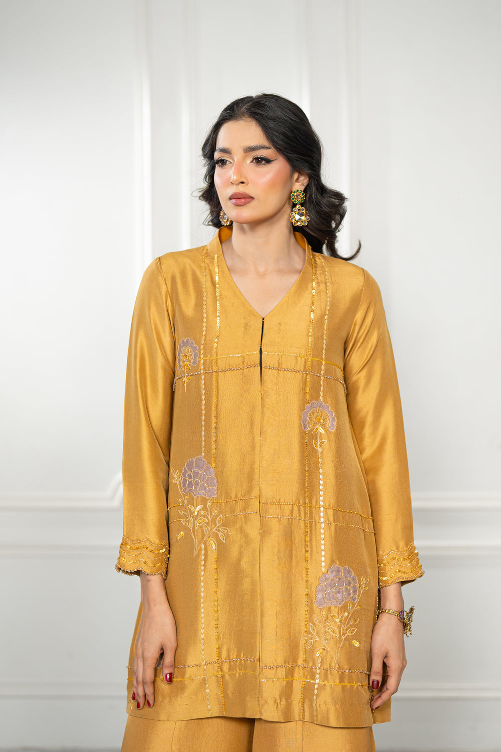 Wahaj M Khan | Lra Eid Collection 26 | Mustard Lilac RS Lyra JS-6