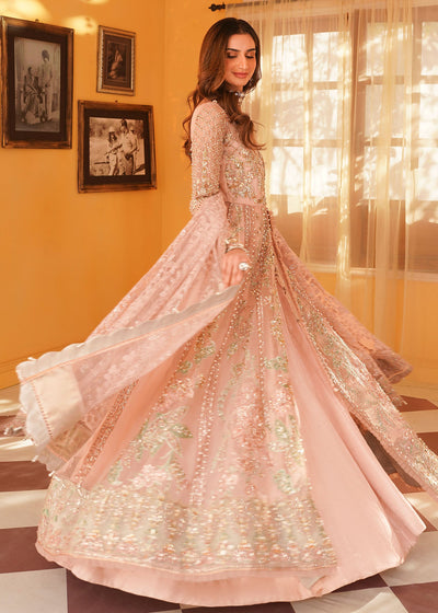 Mehak Yaqoob | Serene Vol 3 | Salmon Pink -  Mehak Yaqoob Wedding Formals - Original Designer Dress - House of Maryam