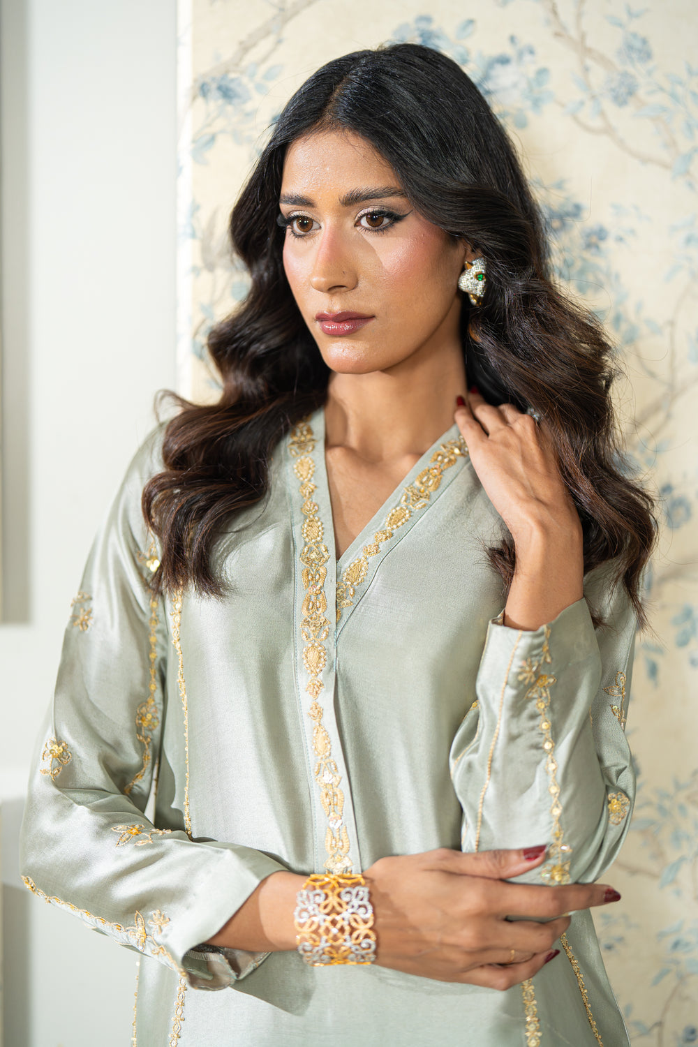 Wahaj M Khan | Lra Eid Collection 26 | Pista Green Lyra KS, image 5