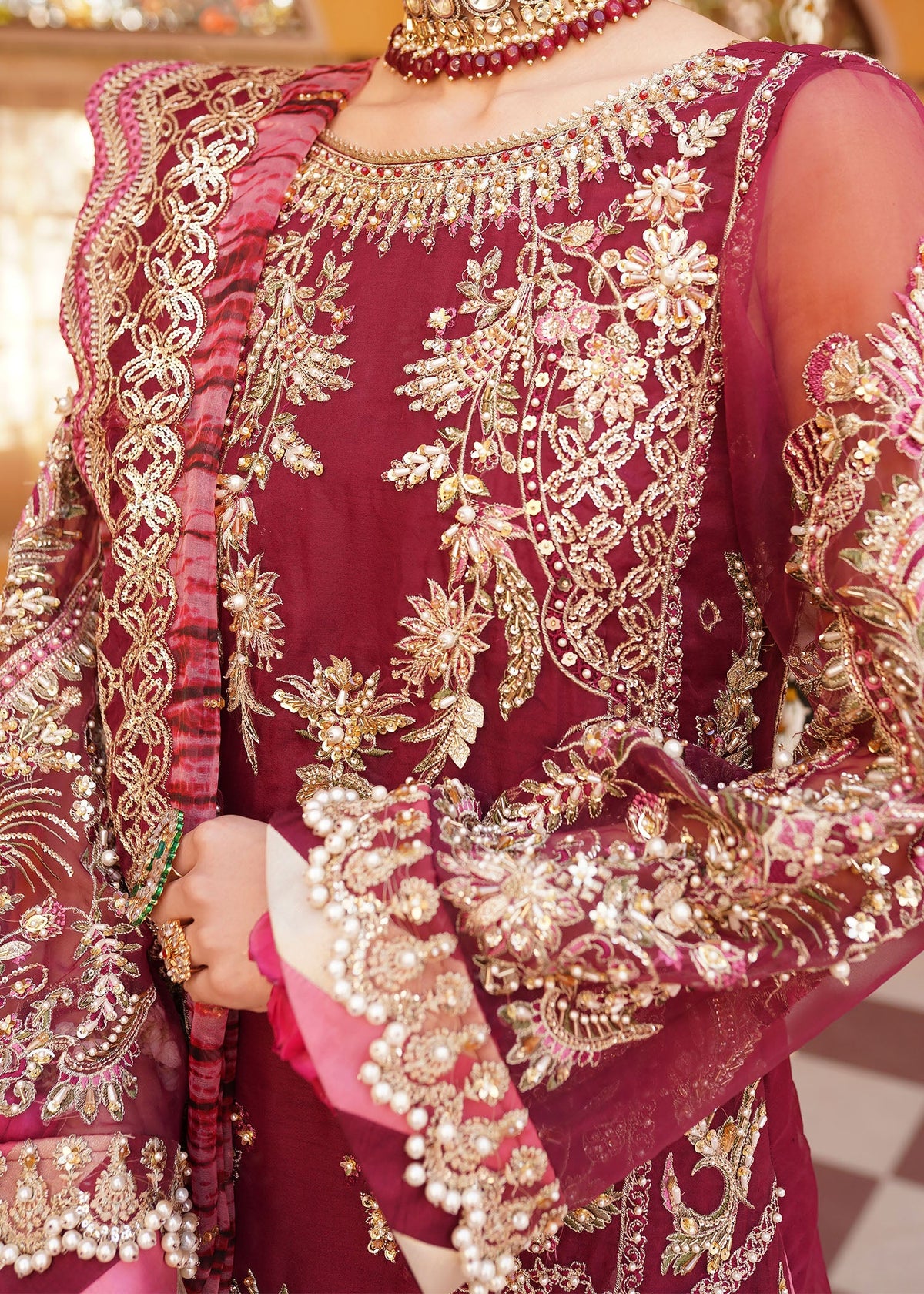 Mehak Yaqoob | Serene Vol 3 | Jazzberry -  Mehak Yaqoob Wedding Formals - Original Designer Dress - House of Maryam